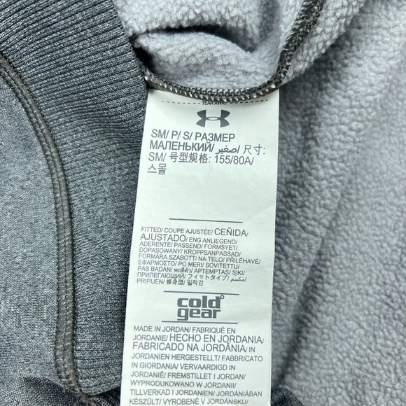 Under Armour Sweater‎ Womens Small Gray Power In Pink Camo Half Zip Pullover - Picture 13 of 16